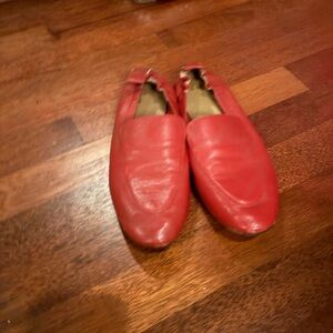 Red Leather Loafers
